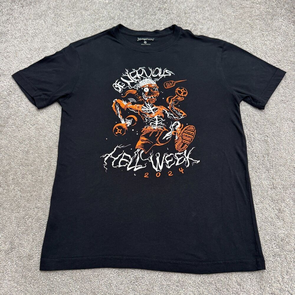 Orangetheory Fitness Hell Week 2024 T‑Shirt Women Small Black Active Graphic Tee